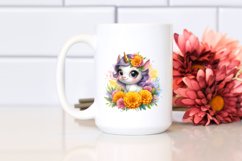 splash Cute Baby Unicorn Clipart Product Image 2