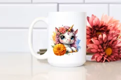 splash Cute Baby Unicorn Clipart Product Image 2