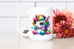 Funny Baby Unicorn PNG Product Image 2
