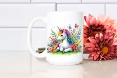 Colorful Baby Unicorn in Meadow Product Image 2