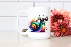 Sublimation, png, summer, sticker, flower, snail, quirky, Product Image 2