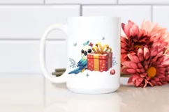 Cute Baby Macaw Winter PNG Product Image 2