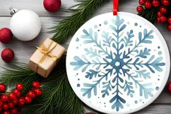 Round Christmass Ornament PNG Product Image 2