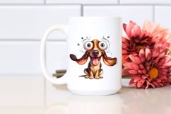 Crazy Looking Furry Bloodhound | Sublimation | Clipart Product Image 2