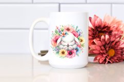 Colorful Baby Bunny Sleeping | Sublimation Clipart Product Image 2