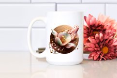 Abstract Glossy Sweet Pea Golden Insertions Clipart Product Image 2