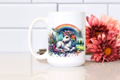 Colorful Baby Unicorn in Meadow Product Image 2