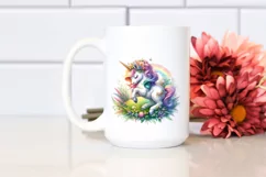 Colorful Baby Unicorn in Meadow Product Image 2