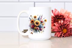 Colorful Watercolor Sunflower Clipart\ Product Image 2