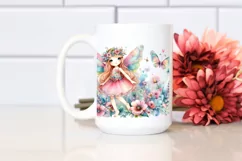 Whimsical Cute Fairy Watercolor | Clipart Product Image 2