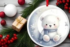 Cute Baby Polar Bear Digital Painting Product Image 2