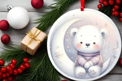 Cute Baby Polar Bear Digital Painting Product Image 2