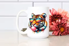 Tiger Sunglasses Chewing Gum | Sublimation | Clipart Product Image 2