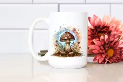 Glossy Wooden Mushroom PNG Product Image 2