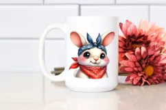 Funny Baby Rabbit Chick with Big Eyes | Bandana Product Image 2