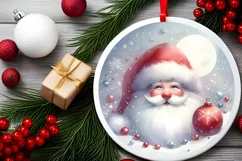 Christmas Ornament with Santa PNG Product Image 2