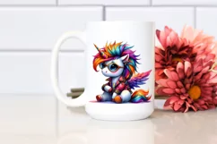 Cute Dressed Unicorn Clipart, High-Resolution PNG Product Image 2