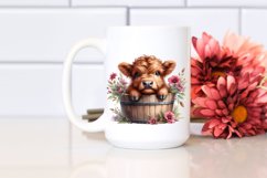 Cute Baby Highland Cow PNG Product Image 2