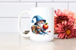 Sitting Gnome with Apple | Beach Wear Clipart Product Image 2