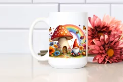 Gnome House Mushroom Autumn | Sublimation | Clipart Product Image 2