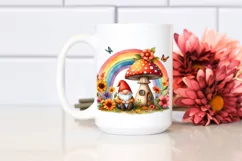 Gnome House Mushroom Autumn | Sublimation | Clipart Product Image 2