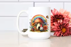 Gnome House Mushroom Autumn | Sublimation | Clipart Product Image 2