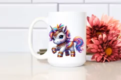 Colorful Baby Unicorn in Zydeco Dancer Attire Product Image 2