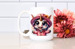 Watercolor Unicorn Raincoat Contempt Goofy Smile | Product Image 2