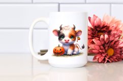 Simple Vibrant Baby Cow | Sublimation | Clipart Product Image 2