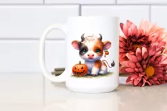 Simple Vibrant Baby Cow | Sublimation | Clipart Product Image 2