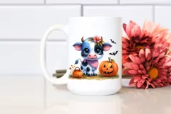 Simple Vibrant Baby Cow | Sublimation | Clipart Product Image 2