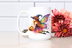 Vibrant Fairy Dressed for Halloween | Sublimation | Clipart Product Image 2