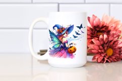 Vibrant Fairy Dressed for Halloween | Sublimation | Clipart Product Image 2