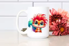 Colorful Baby Squirrel Dancing | Sublimation | Clipart Product Image 2