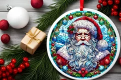 Round Christmas Ornament Sublimation|Clipart Product Image 1
