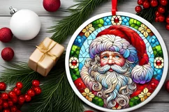 Round Christmas Ornament Sublimation|Clipart Product Image 1