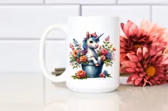 Colorful Baby Unicorn in Flower Pot Product Image 2
