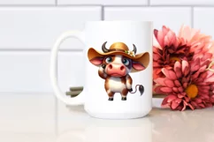 Confused Bull Standing Eyes Clipart Product Image 2