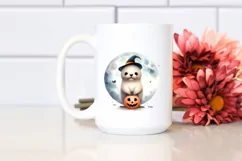 Cute Baby Giraffe on Cloud for Halloween PNG Product Image 2
