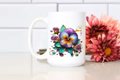 Watercolor Luxury Flower Splash Clipart Product Image 2
