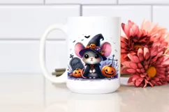 Simple Baby Mouse Halloween Grave Clipart Product Image 2