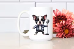 Watercolor Baby Boston Terrier | Sublimation Clipart Product Image 2