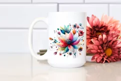 Colorful Watercolor Whimsical Vibrant Clipart Product Image 2
