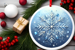 Round Christmass Ornament PNG Product Image 2