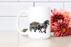 Vintage Dirty Horse Wagon | Sublimation Clipart Product Image 2