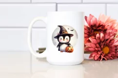 Cute Baby Penguin on Cloud for Halloween PNG Product Image 2