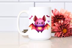 Watercolor Cute Funny Vibrant Bat Product Image 2