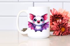 Watercolor Cute Funny Vibrant Bat Product Image 2