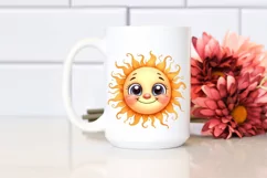 Expressive Baby Face Sun, Transparent PNG Product Image 2