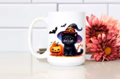 Cute Baby Black Cat for Halloween | Clipart Product Image 2